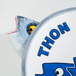 Albacore Tuna Sculpture - Electric Blue -Home Decorate Shop AlbacoreTunaSculpture ElectricBlue.03