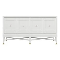 Custom Ariel Credenza -Home Decorate Shop ArielCredenzainCirrusWhiteLacquer.01