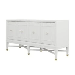 Custom Ariel Credenza -Home Decorate Shop ArielCredenzainCirrusWhiteLacquer.02