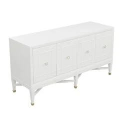 Custom Ariel Credenza -Home Decorate Shop ArielCredenzainCirrusWhiteLacquer.03