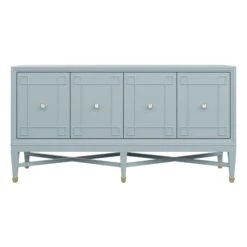 Custom Ariel Credenza -Home Decorate Shop ArielCredenzainCitationBlueLacquer.01