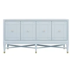Custom Ariel Credenza -Home Decorate Shop ArielCredenzainGulfstreamBlueLacquer.01