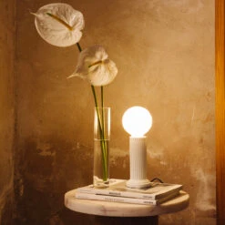 Athena Lamp Base In White -Home Decorate Shop AthenaLampinWhite.05