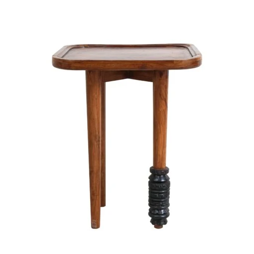 Azulik Wood Stool
