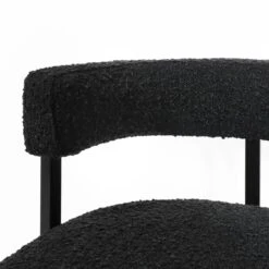 Ballantine Counter Stool In Matte Black Black Boucle -Home Decorate Shop BallantineCounterStoolinMatteBlackBlackBoucle.03