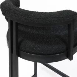 Ballantine Counter Stool In Matte Black Black Boucle -Home Decorate Shop BallantineCounterStoolinMatteBlackBlackBoucle.05