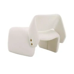 Bar Back Accent Chair In Ivory -Home Decorate Shop BarBackAccentChairinIvory.04