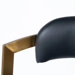 Bourbon Counter Stool In Black Leather Brass 8 Bourbon Counter Stool In Black Leather Brass -Home Decorate Shop BourbonCounterStoolInBlackLeatherBrass.04