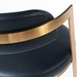 Bourbon Counter Stool In Black Leather Brass 9 Bourbon Counter Stool In Black Leather Brass -Home Decorate Shop BourbonCounterStoolInBlackLeatherBrass.05