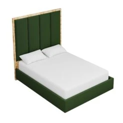 Custom Brant Bed 34 Custom Brant Bed -Home Decorate Shop BrantBedinEvelynEmeraldVelvet.03