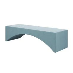 Custom Brooklyn Bench -Home Decorate Shop BrooklynBenchinClarioIceVelvet.02