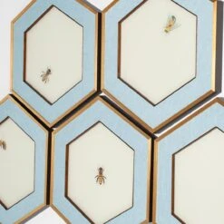 Bumble Bee Hexagon Art - Set Of 5 -Home Decorate Shop BumbleBeeHexagonArt Setof5.03