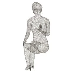 Crazy Wire Lounging Female In Heels -Home Decorate Shop CH64909.03