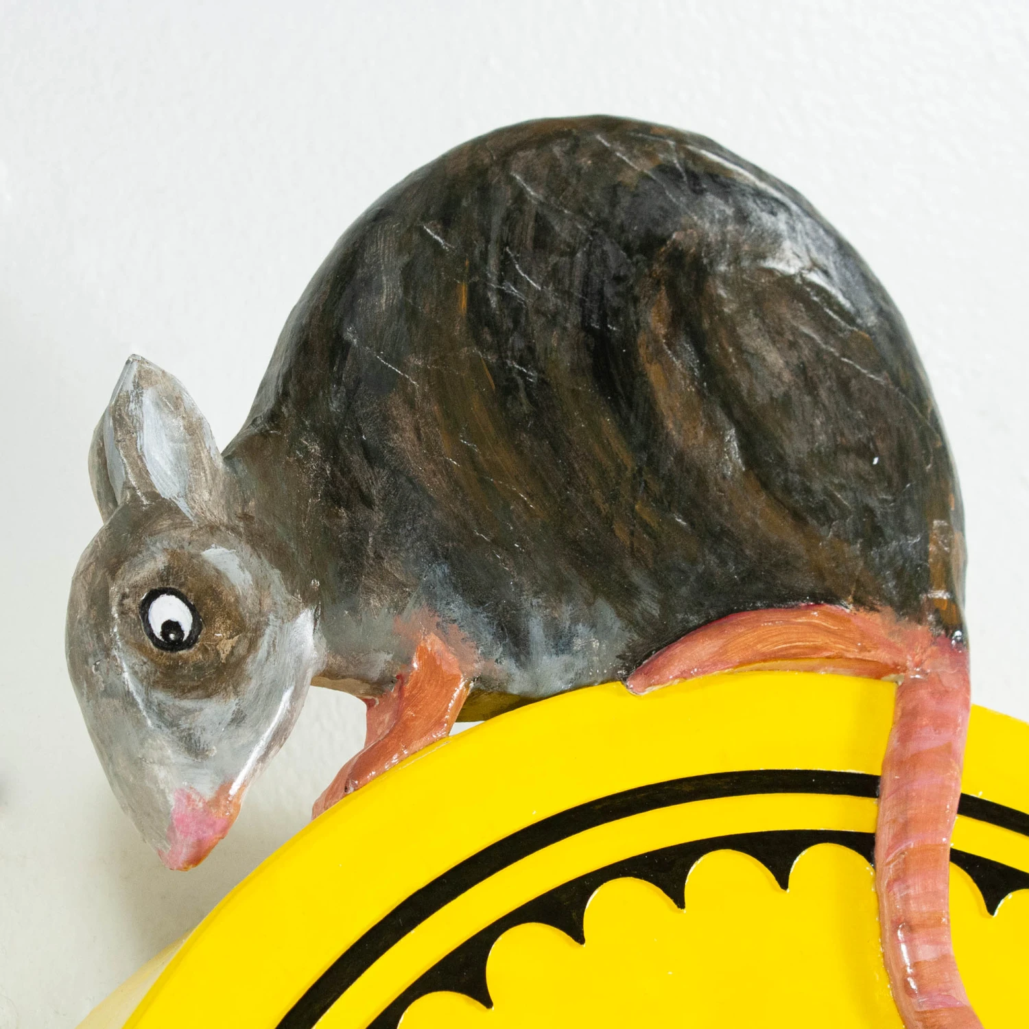 Cachou Mouse Sculpture In Yellow 4 Cachou Mouse Sculpture In Yellow - Image 4