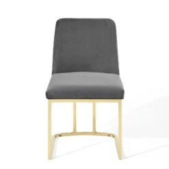 Camille Dining Chair In Grey Velvet -Home Decorate Shop CamilleDiningChairinGreyVelvet.04