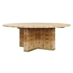 Custom Canton Dining Table -Home Decorate Shop CantonDiningTable.GoldenPecanMappaBurl.02 53961b55 7a53 47de 8681 d3a67647bab9