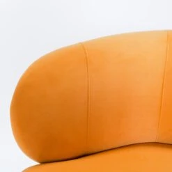 Capri Swivel Chair In Mustard Velvet -Home Decorate Shop CapriSwivelChairInMustardVelvet.03