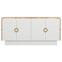 Custom Cash Credenza -Home Decorate Shop CashCredenza.GoldenPecanMappaBurl.01