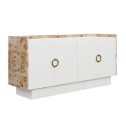 Custom Cash Credenza -Home Decorate Shop CashCredenza.NaturalMappaBurl.02