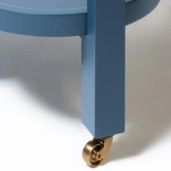 Clover Bar Cart In Dark Blue -Home Decorate Shop CloverBarCartinDarkBlue.08