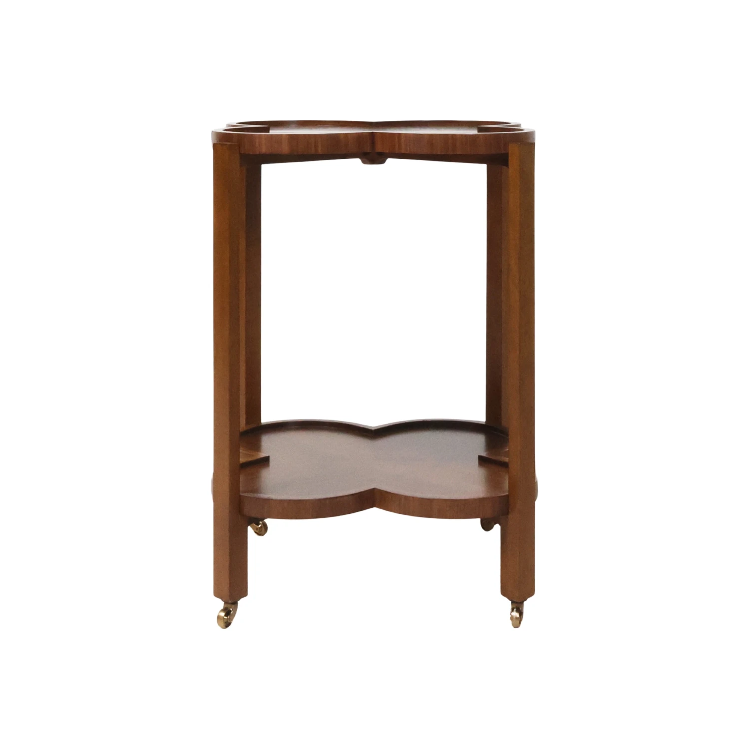 Clover Bar Cart In Walnut Veneer 3 Clover Bar Cart In Walnut Veneer - Image 3