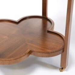 Clover Bar Cart In Walnut Veneer 12 Clover Bar Cart In Walnut Veneer -Home Decorate Shop CloverBarCartinWalnutVeneer.05