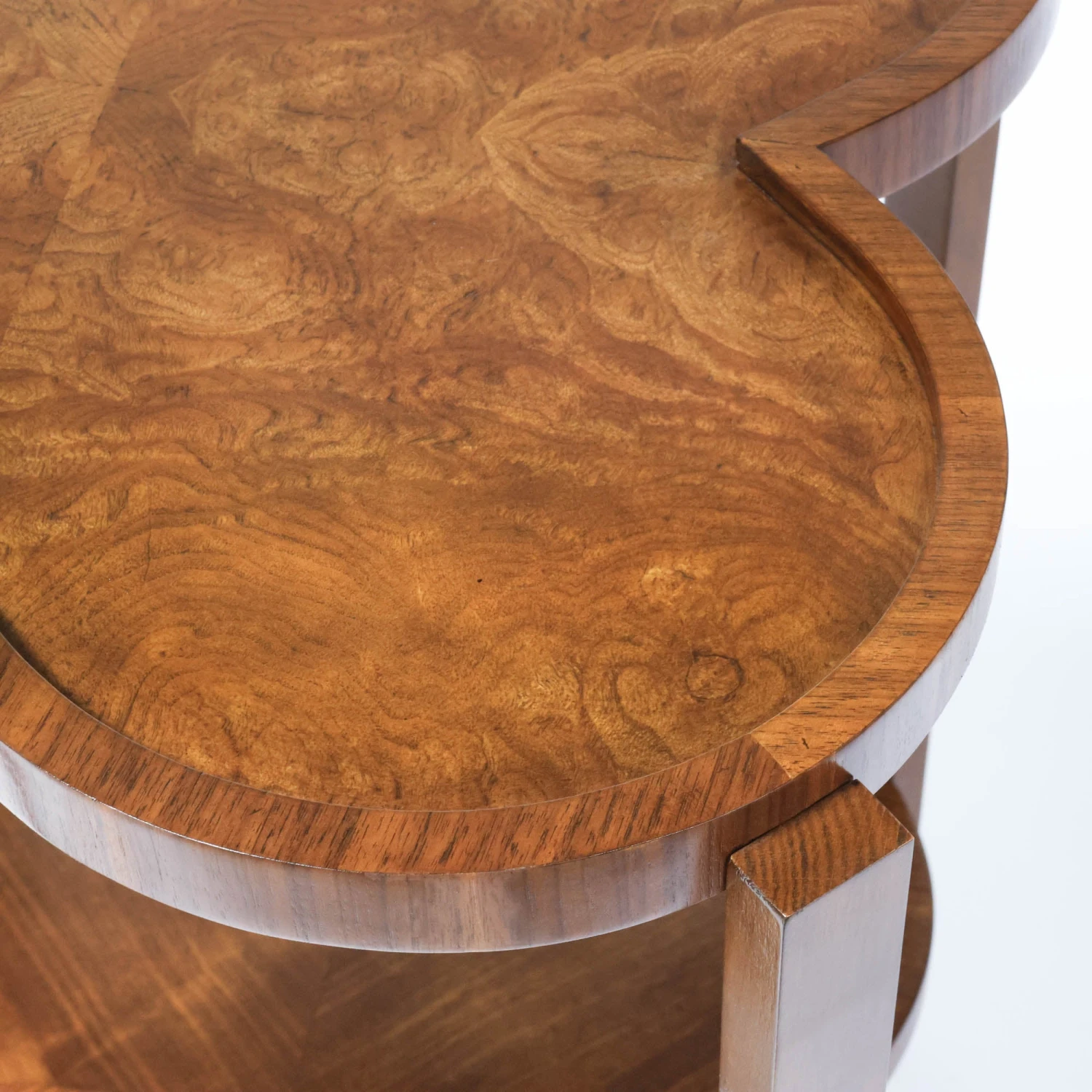 Clover Bar Cart In Walnut Veneer 6 Clover Bar Cart In Walnut Veneer - Image 6