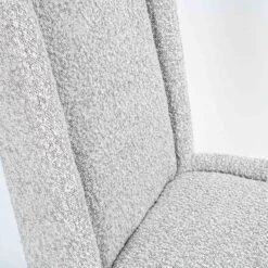 Coty Dining Chair In Grey Boucle -Home Decorate Shop CotyDiningChairinGreyBoucle.07