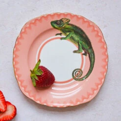 Crafty Chameleon Tea Plate -Home Decorate Shop CraftyChameleonTeaPlate.03