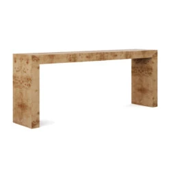 Custom Savannah Console Table -Home Decorate Shop CustomSavannahBurlConsoleTable.GoldenPecanMappaBurl.01