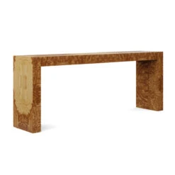 Custom Savannah Console Table -Home Decorate Shop CustomSavannahBurlConsoleTable.GoldenPecanOliveAsh.01