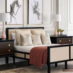 Dobby Natural & Black Stripe Linen Pillow 9 Dobby Natural & Black Stripe Linen Pillow -Home Decorate Shop Dobby Natural Black Stripe Linen Pillow.06