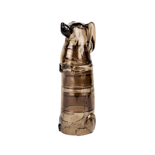 Dog Brown Stackable Glasses