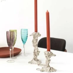 Drip Candle Holder In Silver - Large 5 Drip Candle Holder In Silver - Large -Home Decorate Shop Drip Candle Holder Small.03 f7fc9c5b f51f 4a30 9c30 c998832d93a4