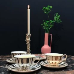 Drip Candle Holder In Silver - XXL -Home Decorate Shop Drip Candle Holder XXL.03