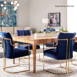 Custom Etta Dining Table -Home Decorate Shop EDTgoldenpecan