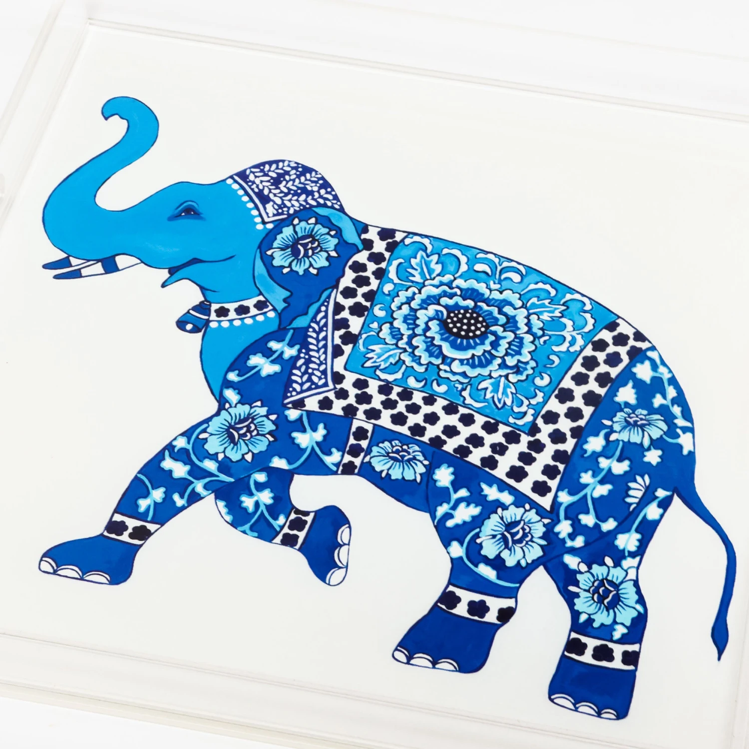 Elephant Blue Tray 2 Elephant Blue Tray - Image 2
