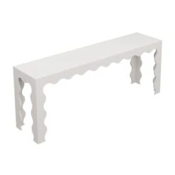Custom Elizalde Console Table -Home Decorate Shop ElizaldeConsoleTable.MistAbacaGrasscloth.03