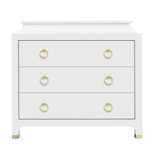 Espionage Chest Large In White Lacquer