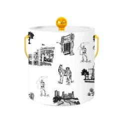 Fort Worth Toile Ice Bucket
