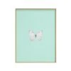 Framed Butterfly Print In Seafoam