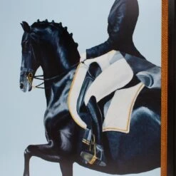 Framed Equestrian Artwork On Silk Cloth - Light Blue -Home Decorate Shop Framed 20Equestrian 20Artwork 20on 20Silk 20Cloth 20 20Light 20Blue.03