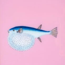 Framed Fish Print In Mermaid Pink -Home Decorate Shop Framed 20Fish 20Print 20in 20Mermaid 20Pink.03