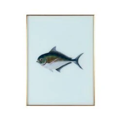 Framed Fish Print In Sea Spray