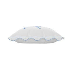 Fuck It Large Scallop Pillow Cover - Sapphire -Home Decorate Shop FuckItPillowCover Sapphire.03
