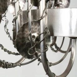 Brutalist Style Metal Chandelier - Chrome - Global Views Second -Home Decorate Shop GV 2BrutalistStyleMetalChandelier Chrome.03