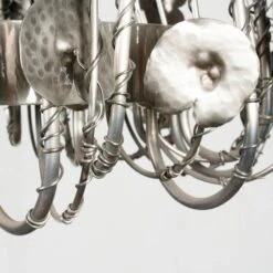 Brutalist Style Metal Chandelier - Chrome - Global Views Second -Home Decorate Shop GV 2BrutalistStyleMetalChandelier Chrome.04