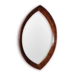Pointed Oval Mirror With Wood Back - Global Views Second -Home Decorate Shop GV 4PointedOvalMirrorwithWoodBack.02
