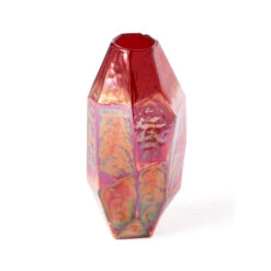 Graphic Luster Red Vase - M