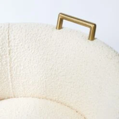 Rosita Swivel Counter Stool In Ivory Boucle -Home Decorate Shop GunterSwivelCounterStoolinIvoryBoucle.04